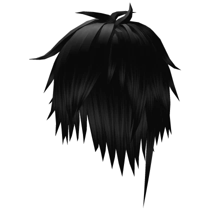 Shattered Black Emo Scene Layered Hair