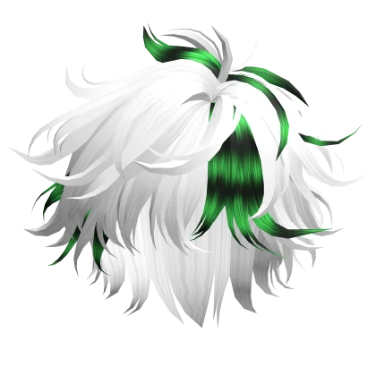 Really Messy Wolf Cut Boy Hair in Green Scene