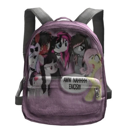Pink Emo Pony Backpack 3.0