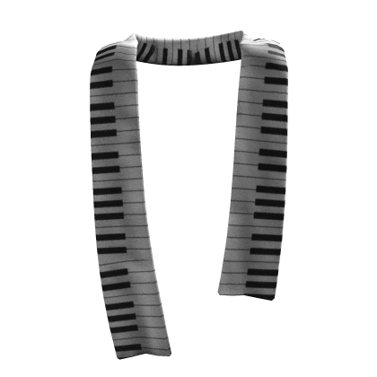 Grunge Punk Emo Vkei Untied Long Piano Scarf  3.0