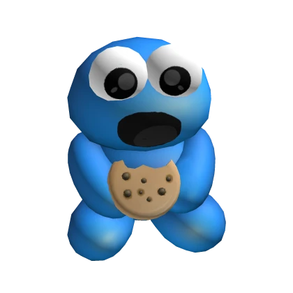 Cookie Muncher Blue Holdable Plush