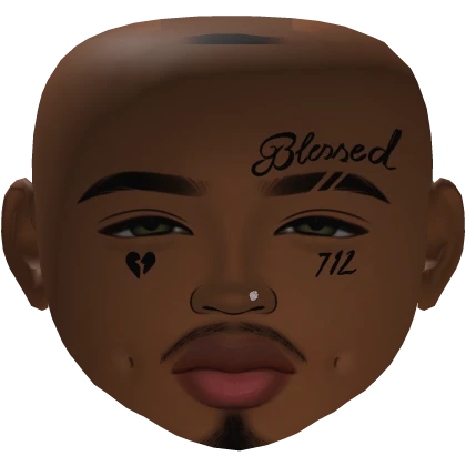 Boy Mesh Makeup male face