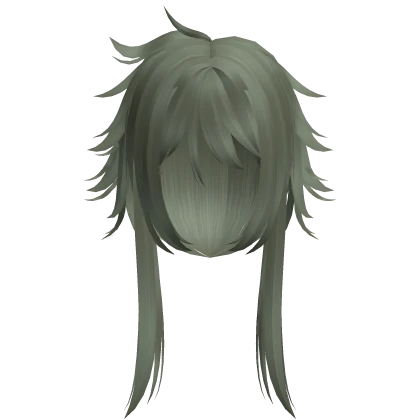Spiky Layered Emo Scene Hair Ash Green