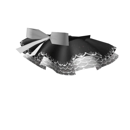 Black Mini Ruffled Skirt Ballet