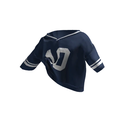 Tucked Baddie OffShoulder Oversized Jersey D. Blue