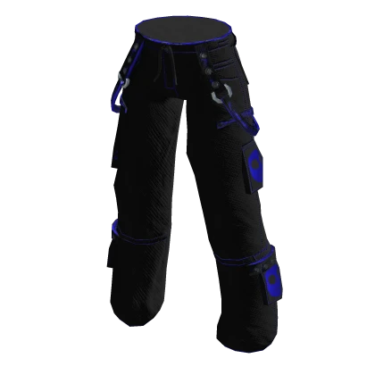 Alien Tech Baggy Pants Blue