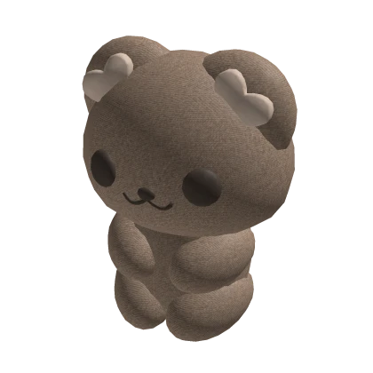 ♡ cute knitted brown stuffed bear plushie 