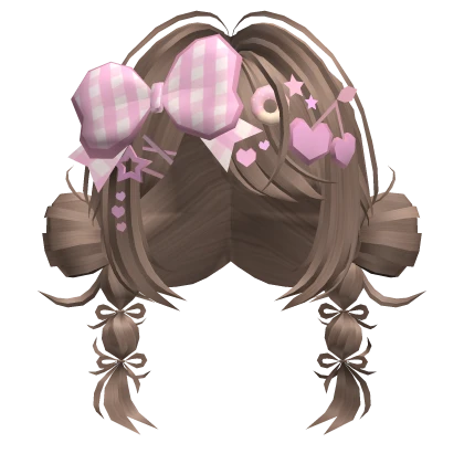 🍀Harajuku Decora Pigtails (Milktea Brown)