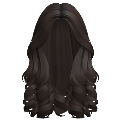 Preppy Parted Soft Curly Girl Hair (Dark Brown 2)