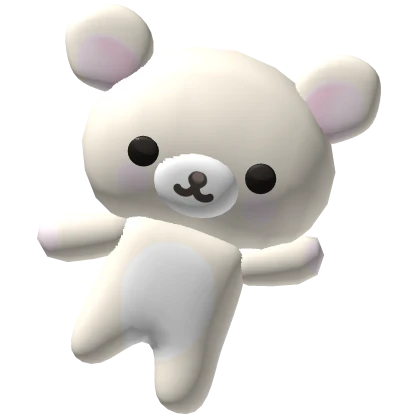 ♡ : kawaii cream bear plushie on ur back