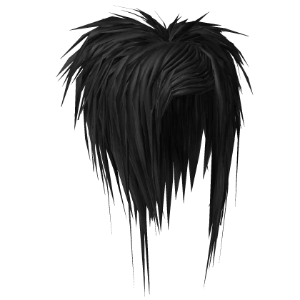 Messy Teased Sidepart (Black)