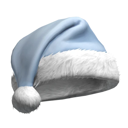 Comfy Blue Christmas Santa Hat