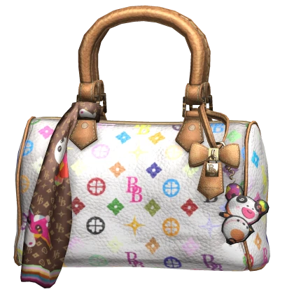 Cute Luxury Unique Designer Monogram Bag In White