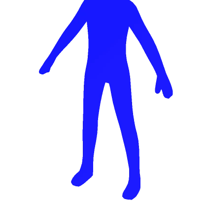 Dark Blue Character Outline Aura