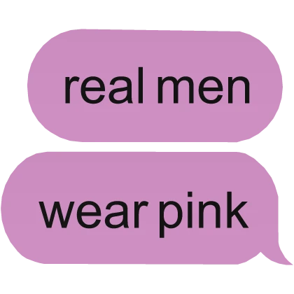 real wear pink clothes text