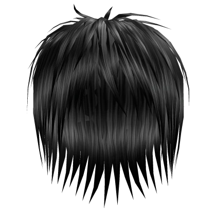 Black Skunk Messy Vkei Emo Hair