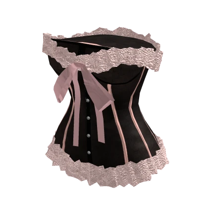 Bow Tie Black Corset Dress