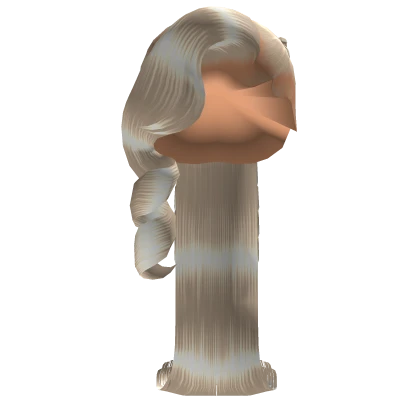 𝒫 |Ponytail w braids and flipped ends (P blonde)