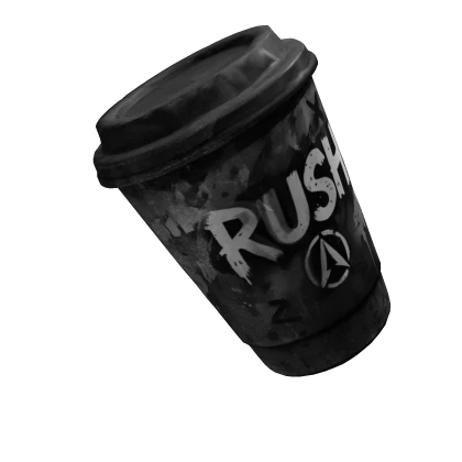 grunge energy rush coffee plastic drink cup
