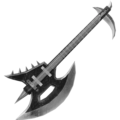 Gothic Black Guitar Sword