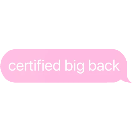 certified big back text