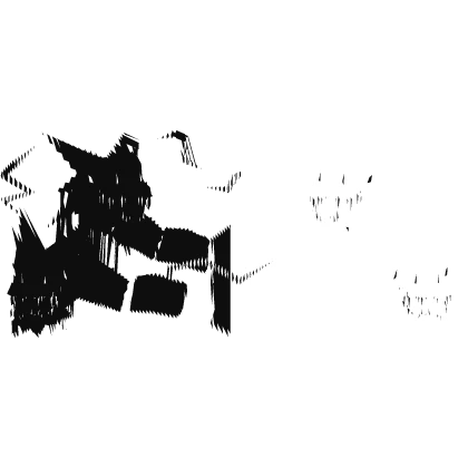 Glitch Animated Lightning Dragon Heads Black White