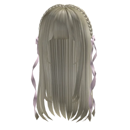 Cute Blonde long hair with ribbons