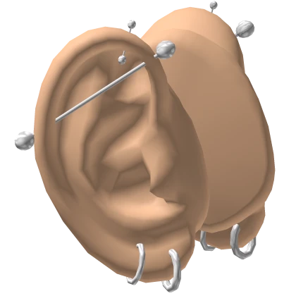 Ears w Piercings Set 2