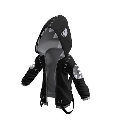 Shark Bite Hoodie White