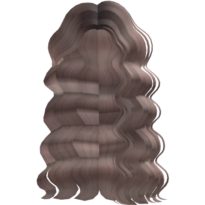 Long Side Parted Super Curly Milk Tea Hair