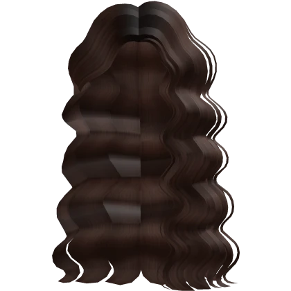 Long Side Parted Super Curly Brown Hair
