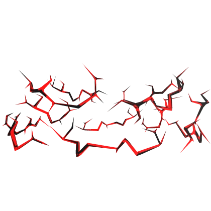 Red Glitched Lightning Aura Top