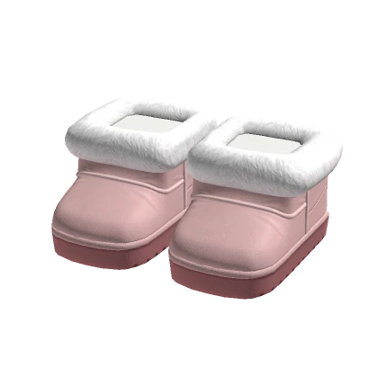 3.0 Boots Fluffy Pink Fur Shoes Beige Cozy Winter