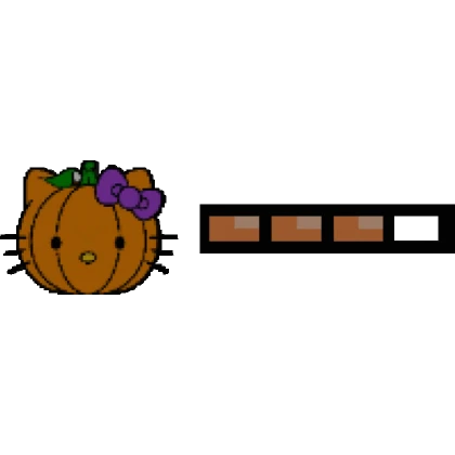 [⏳] Pumpkin Hello Kitty 8-Bit Health Bar