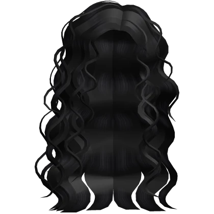 Messy Curly Black Hair 