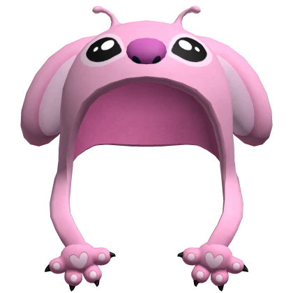 pink alien angel stitch hat
