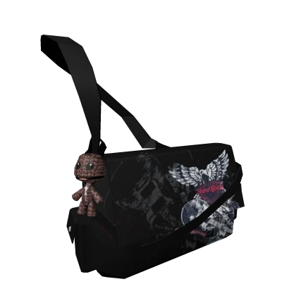 3.0 Canvas Black Messenger Bag