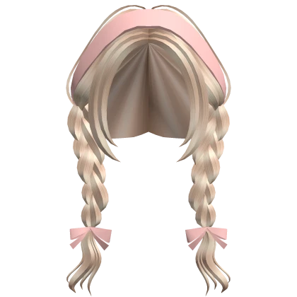 Blonde Braided Hair with Bows
