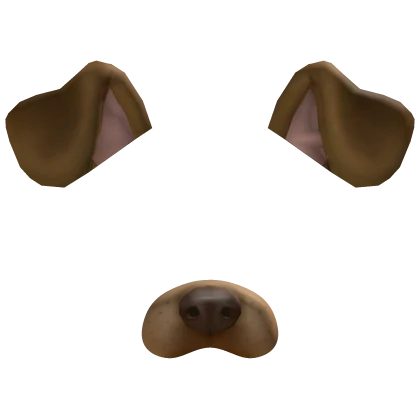 Trendy Brown Dog Puppy Face Filter