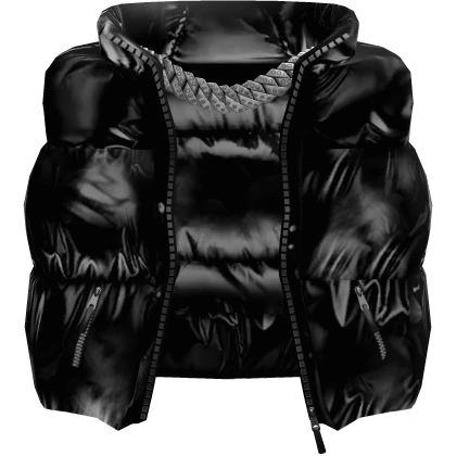 Puffer Vest w/ Iced Cuban Link V2