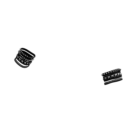 emo 2000s punk scene vkei studded bracelets set