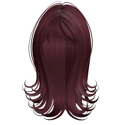 iconic long sweet swirly hairstyle red