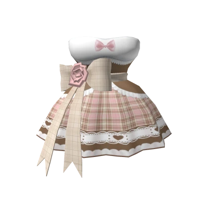 🎀Chibi Doll Romantic Chocolate Dress