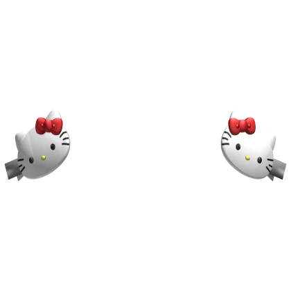 ✭ KAWAII KITTY HAIR CLIPS IN RED