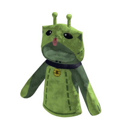 Cute Glorp Alien Cat 💚 Plushie Hoodie