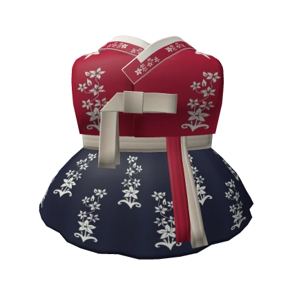 Korean Hanbok dress 3.0 [RED BLUE]