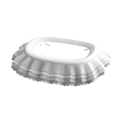 🍀Ruffle Layered Skirt (White)