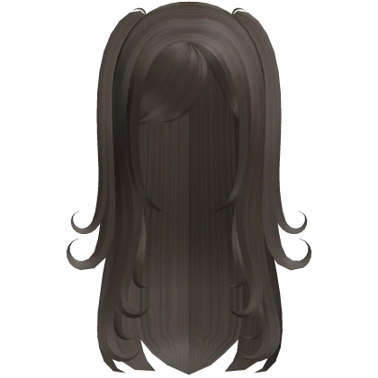 ♡ : kawaii swirly pigtail long hair in brown