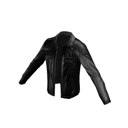 Black leather jacket