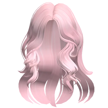 Wavy Flowy Loose Fluffy Hair (Light Pink)